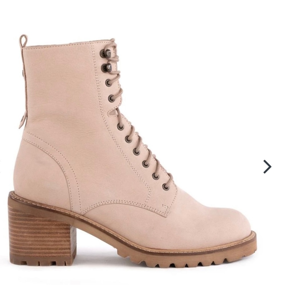Blush pink Irresistible combat boots